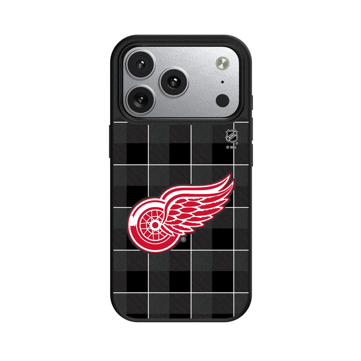 Detroit Red Wings Plaid MagSafe Compatible Phone Case for Apple iPhone