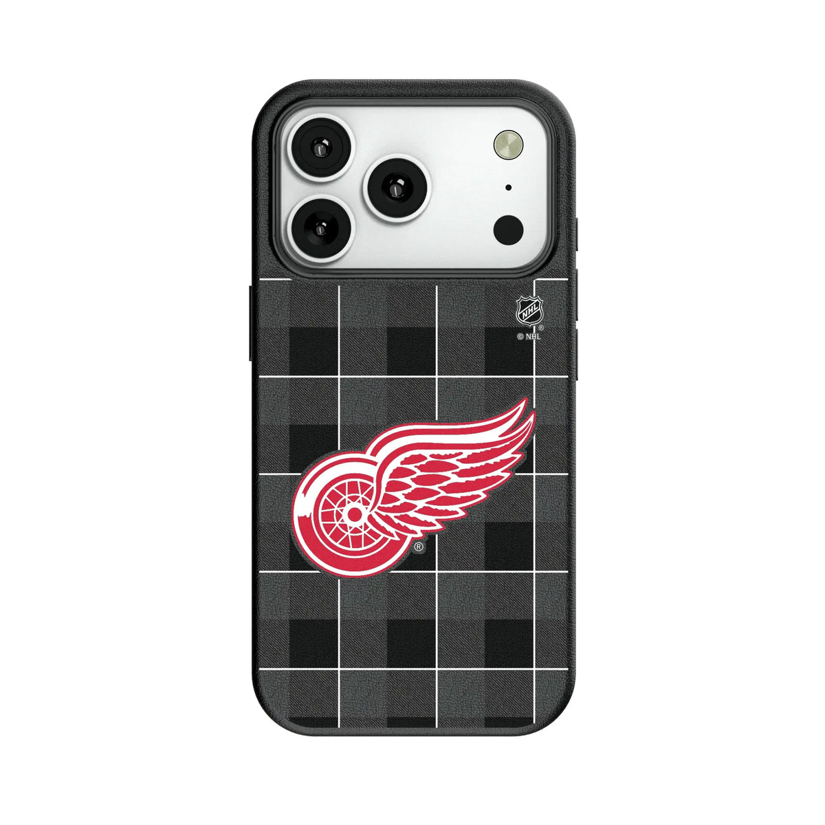 Detroit Red Wings Plaid MagSafe Compatible Phone Case for Apple iPhone