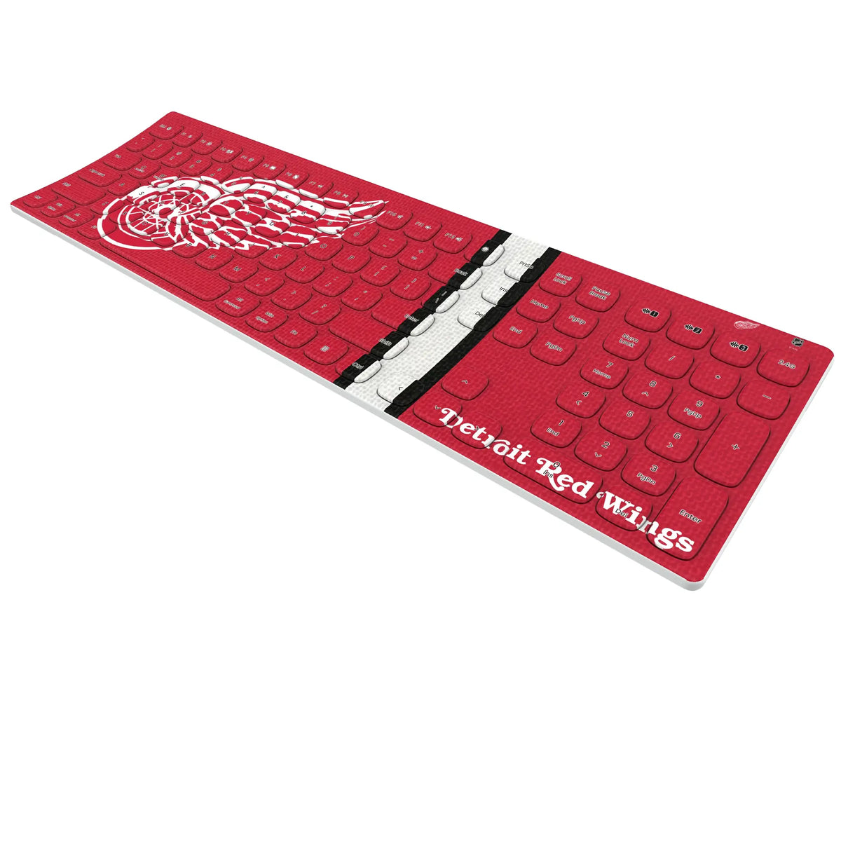 Detroit Red Wings Stripe Curved Wireless Keyboard
