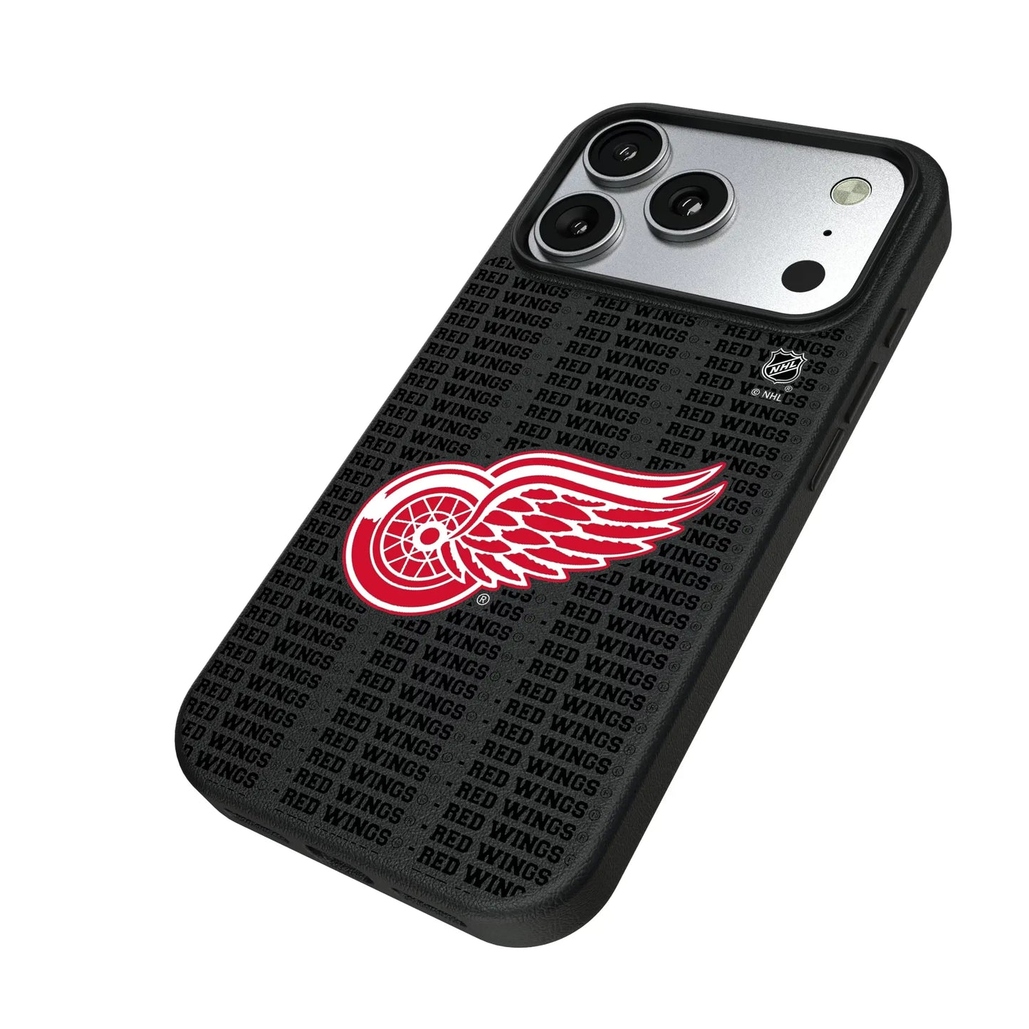 Detroit Red Wings Text Backdrop MagSafe Compatible Phone Case for Apple iPhone