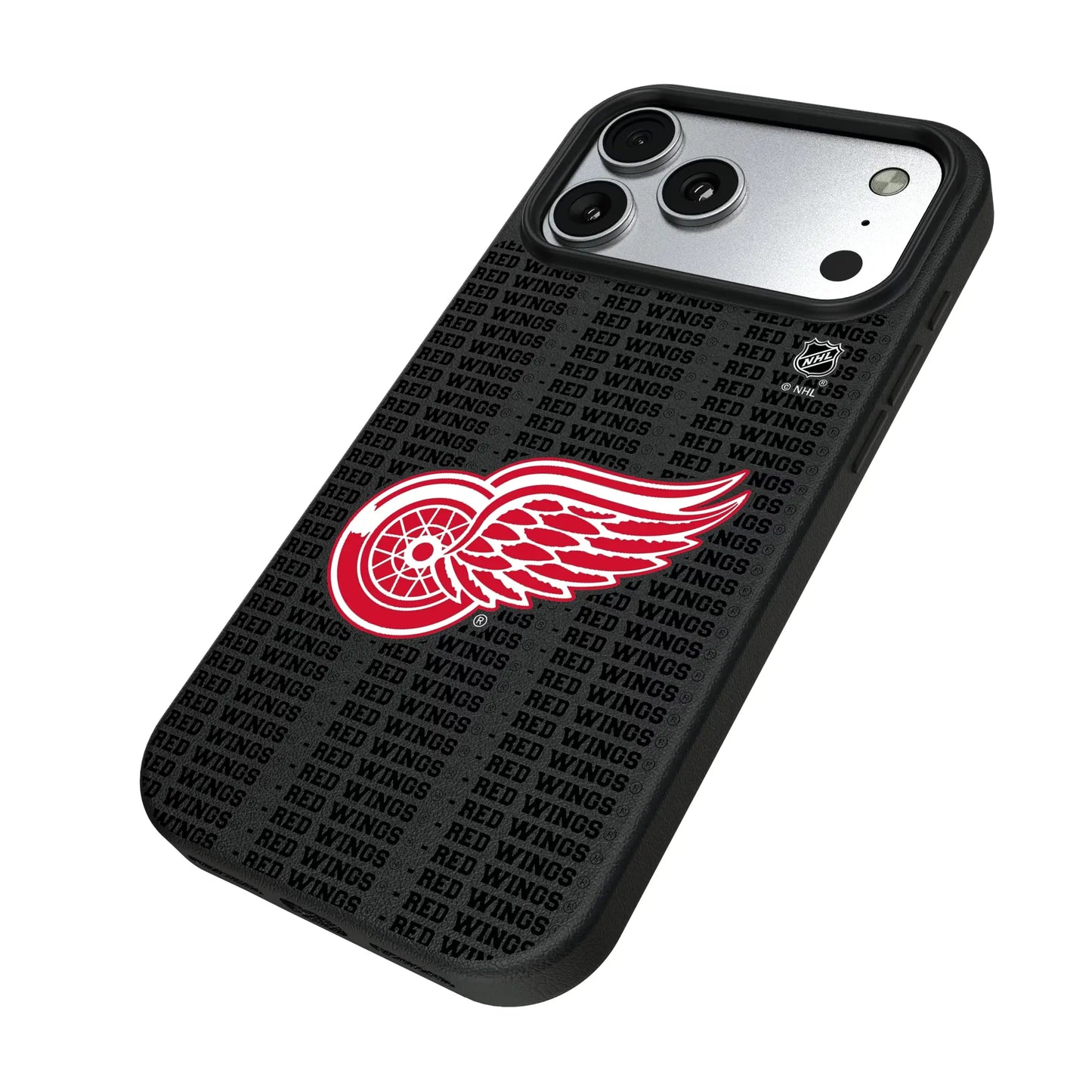 Detroit Red Wings Text Backdrop MagSafe Compatible Phone Case for Apple iPhone