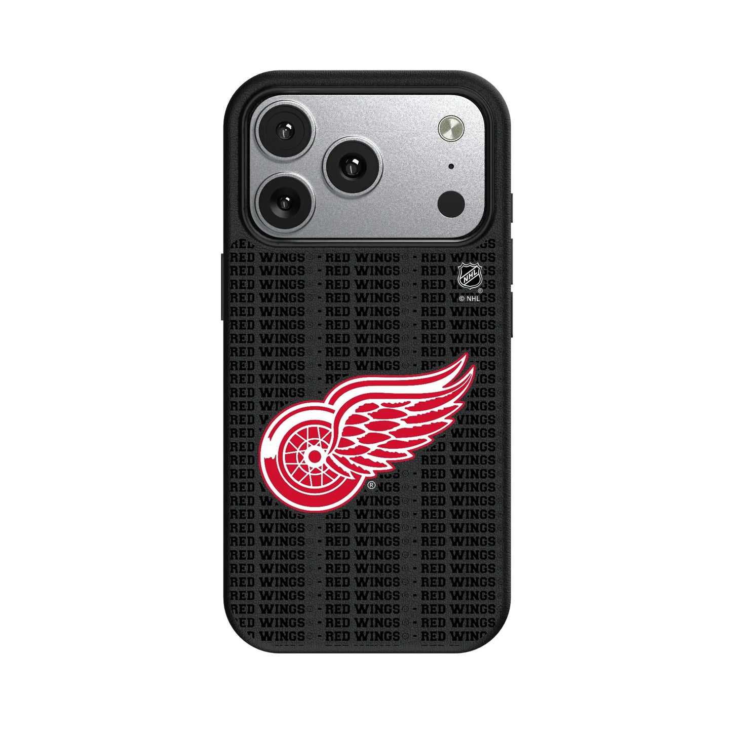 Detroit Red Wings Text Backdrop MagSafe Compatible Phone Case for Apple iPhone