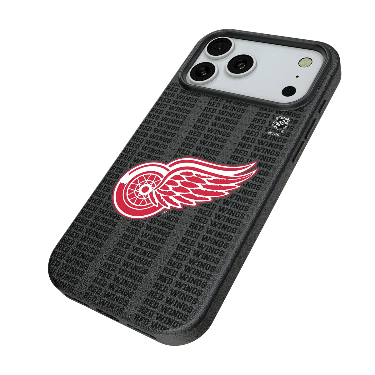 Detroit Red Wings Text Backdrop MagSafe Compatible Phone Case for Apple iPhone