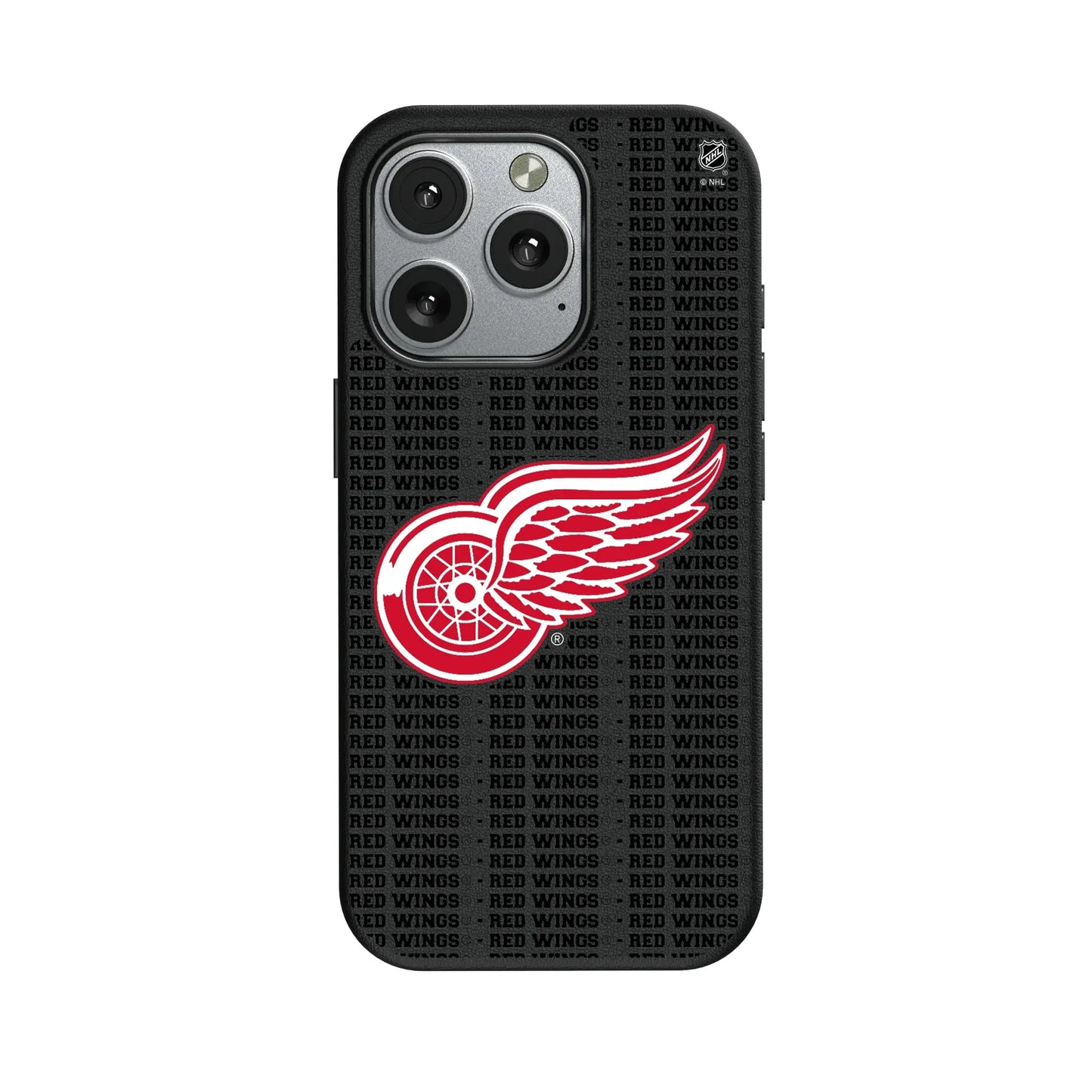 Detroit Red Wings Text Backdrop MagSafe Compatible Phone Case for Apple iPhone