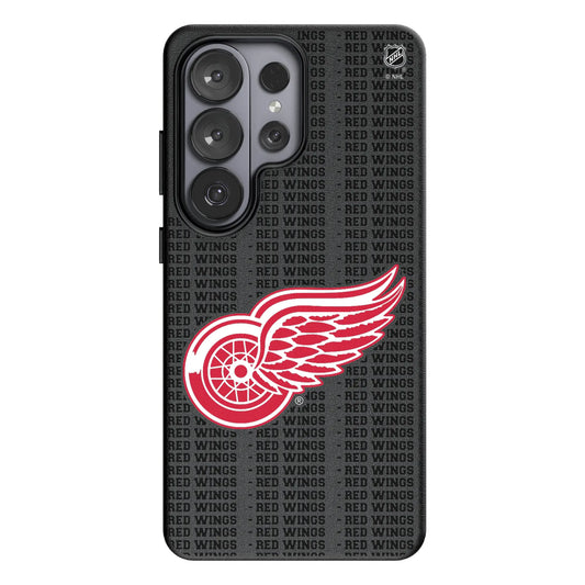 Detroit Red Wings Text Backdrop MagSafe Compatible Phone Case for Samsung Galaxy