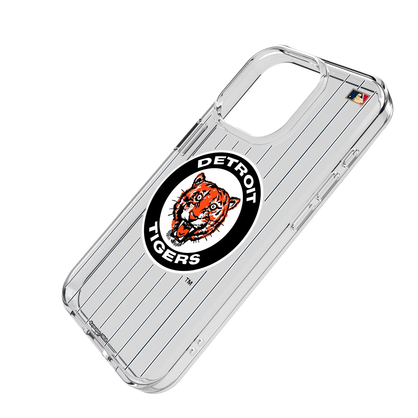 Detroit Tigers 1961-1963 - Cooperstown Collection Pinstripe Clear Phone Case for Apple iPhone