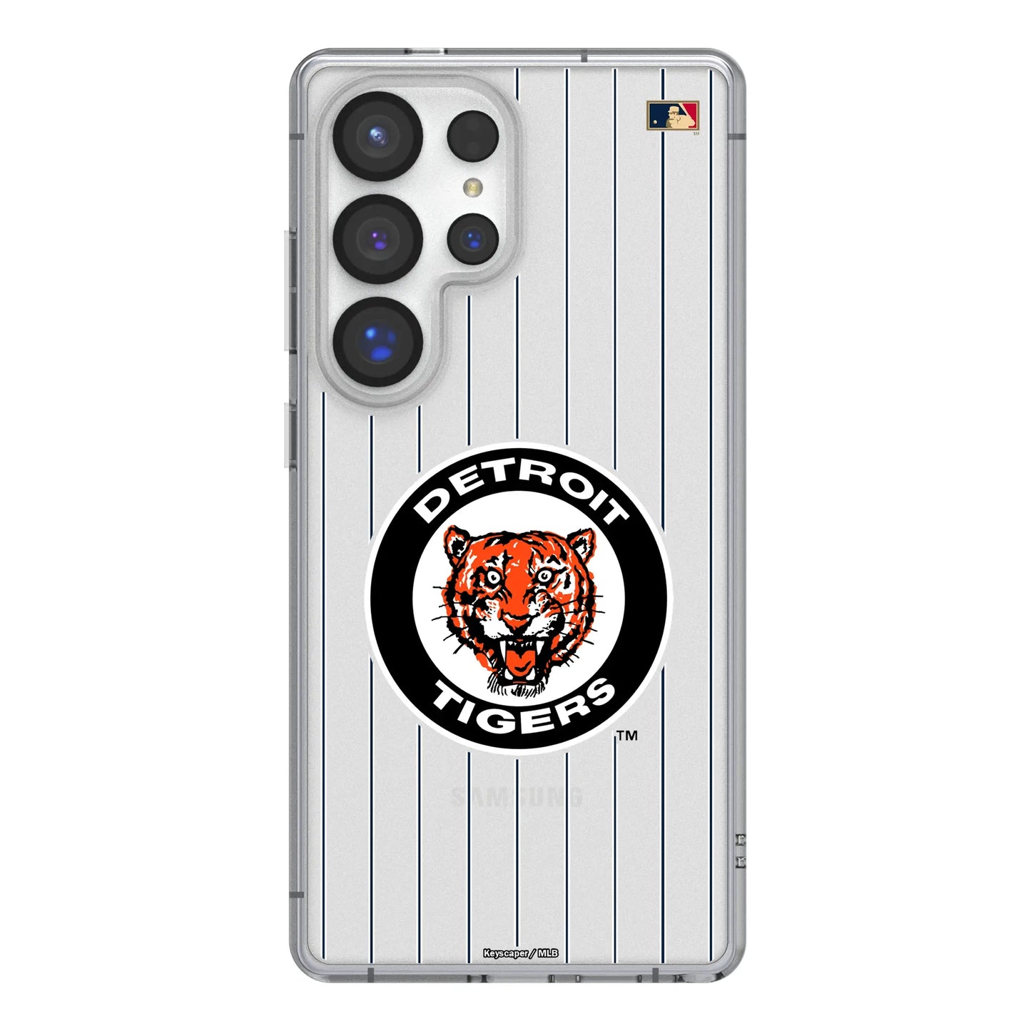 Detroit Tigers 1961-1963 - Cooperstown Collection Pinstripe Clear Phone Case for Samsung Galaxy