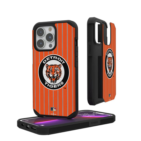 Detroit Tigers 1961-1963 - Cooperstown Collection Pinstripe Rugged Phone Case for Apple iPhone