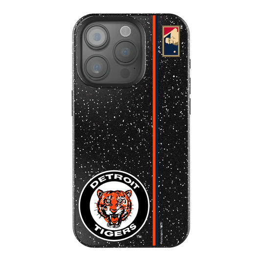 Detroit Tigers 1961-1963 - Cooperstown Collection Sidebar Black Bling Phone Case for Apple iPhone
