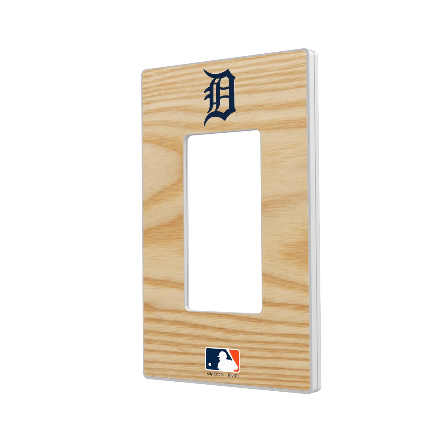Detroit Tigers Baseball Bat Hidden-Screw Light Switch Plate