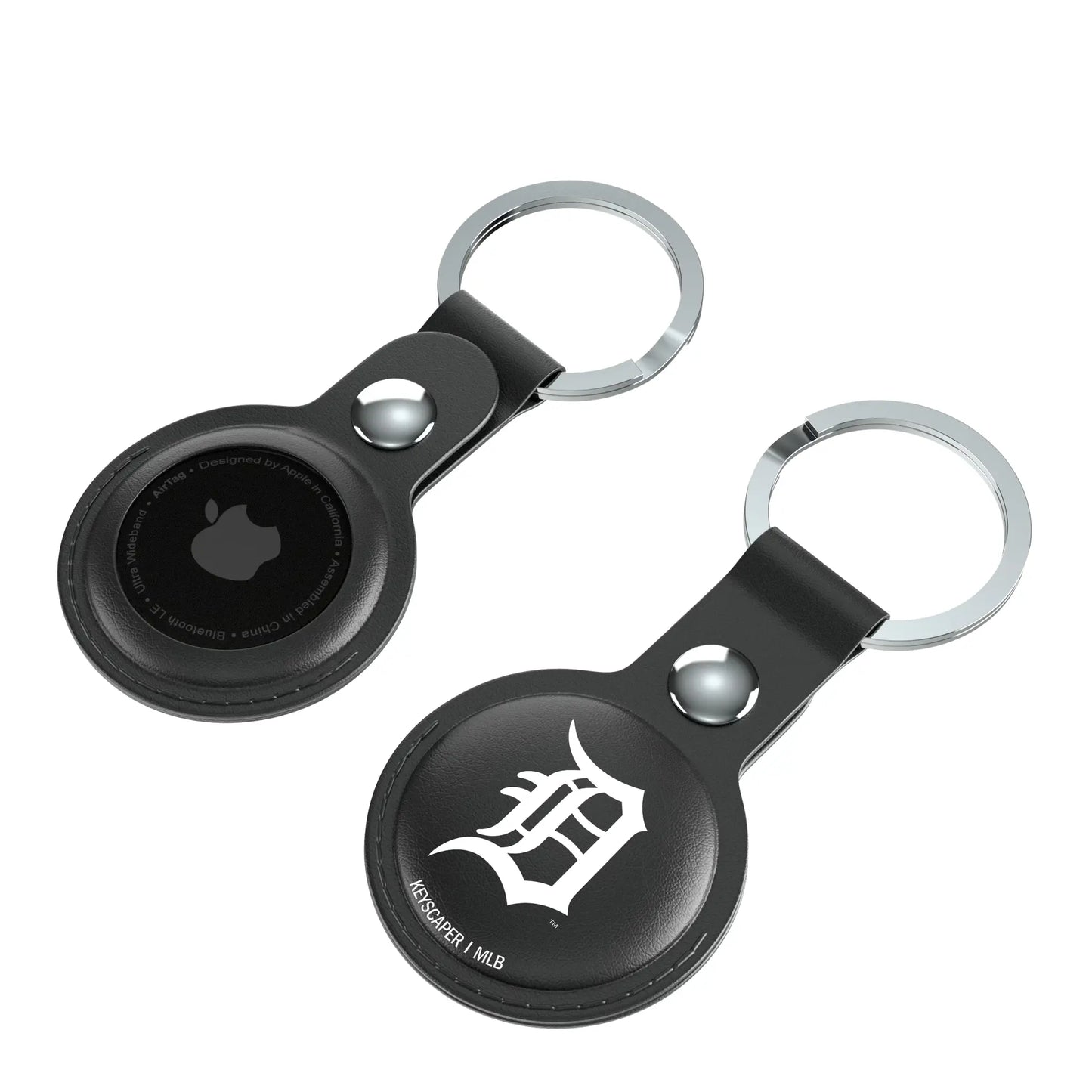 Detroit Tigers Insignia Black Airtag Holder 2-Pack