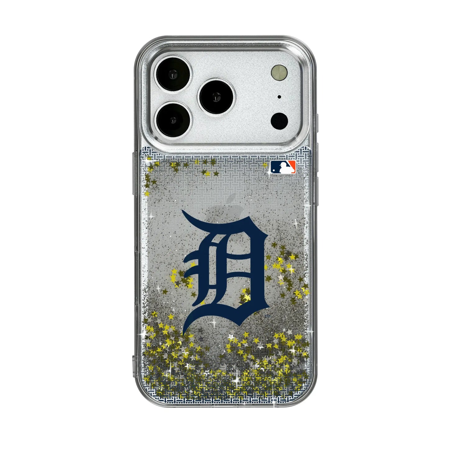 Detroit Tigers Linen Glitter Phone Case for Apple iPhone