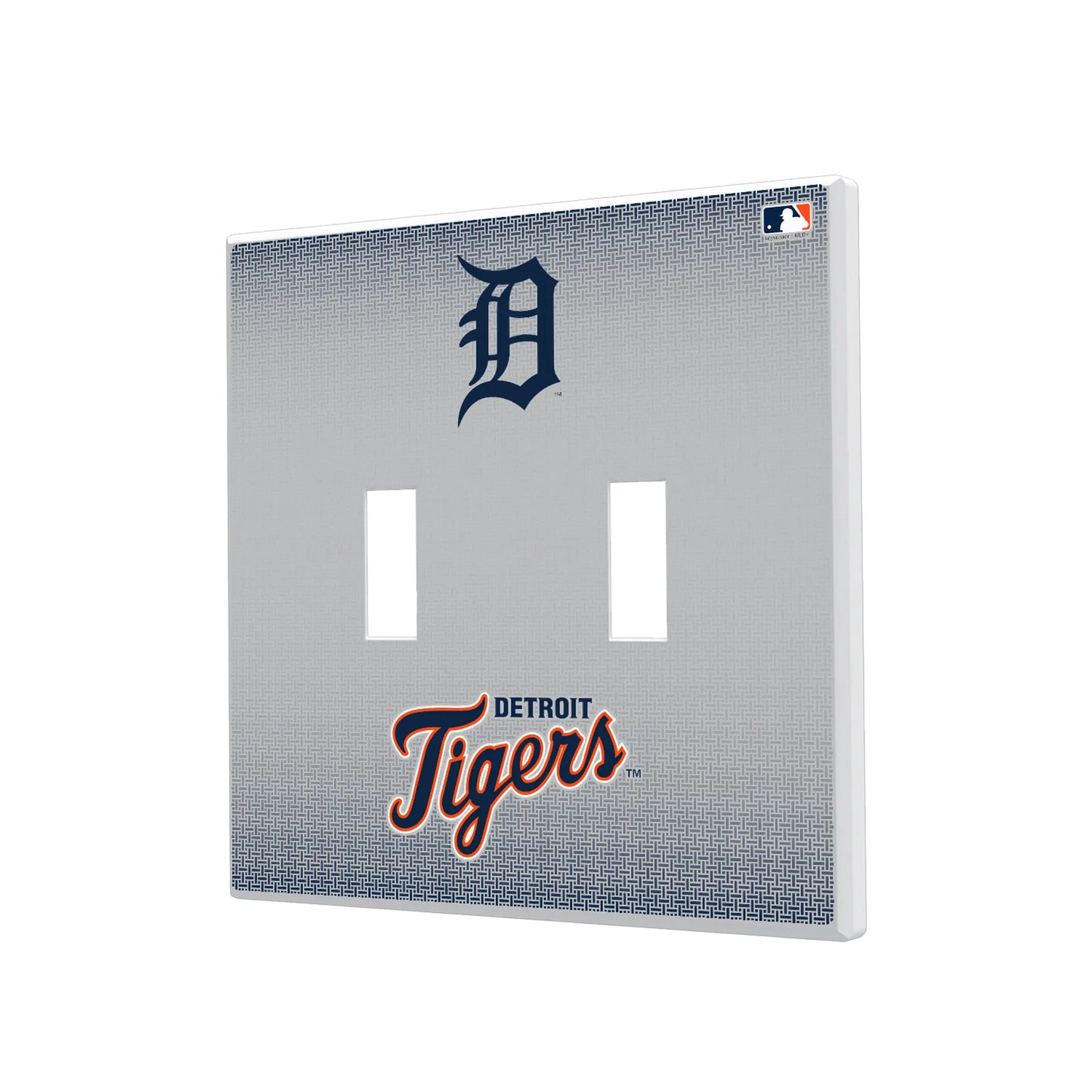 Detroit Tigers Linen Hidden-Screw Light Switch Plate