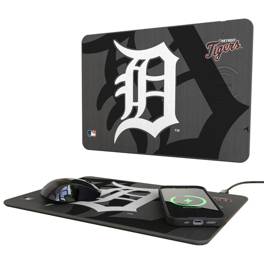 Detroit Tigers Monocolor Tilt 15-Watt Wireless Charger and Mouse Pad