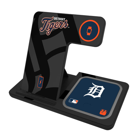 Detroit Tigers Monocolor Tilt 3 in 1 Charging Station