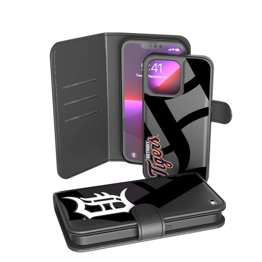 Detroit Tigers Monocolor Tilt Wallet Phone Case for Apple iPhone