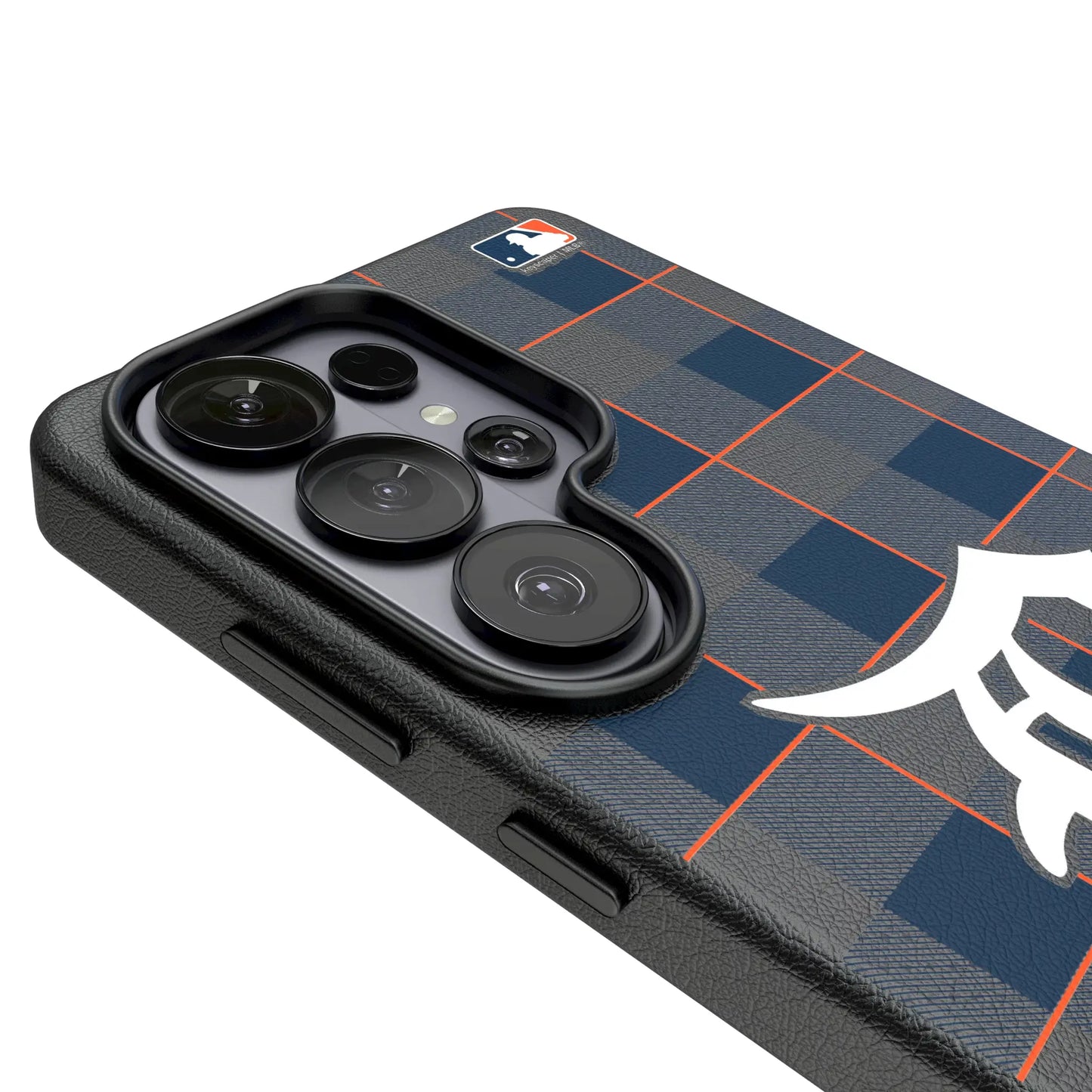 Detroit Tigers Plaid MagSafe Compatible Phone Case for Samsung Galaxy