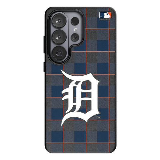 Detroit Tigers Plaid MagSafe Compatible Phone Case for Samsung Galaxy