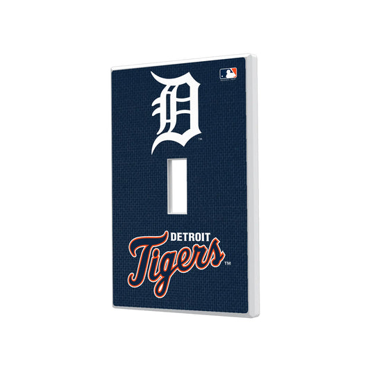 Detroit Tigers Solid Hidden-Screw Light Switch Plate