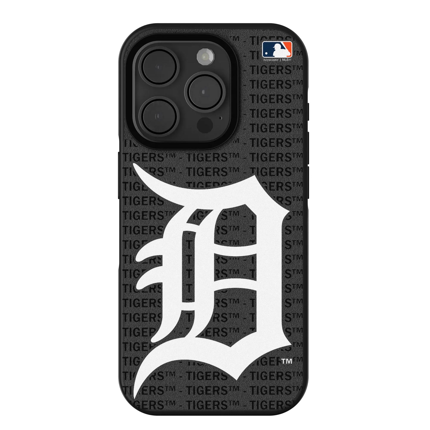 Detroit Tigers Text Backdrop Bump Phone Case for Apple iPhone