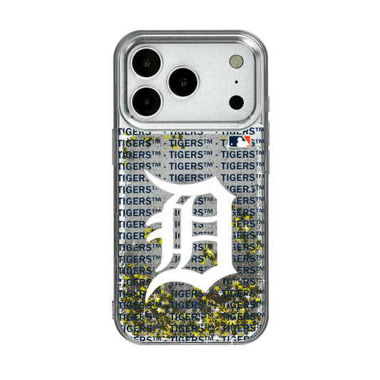 Detroit Tigers Text Backdrop Glitter Phone Case for Apple iPhone