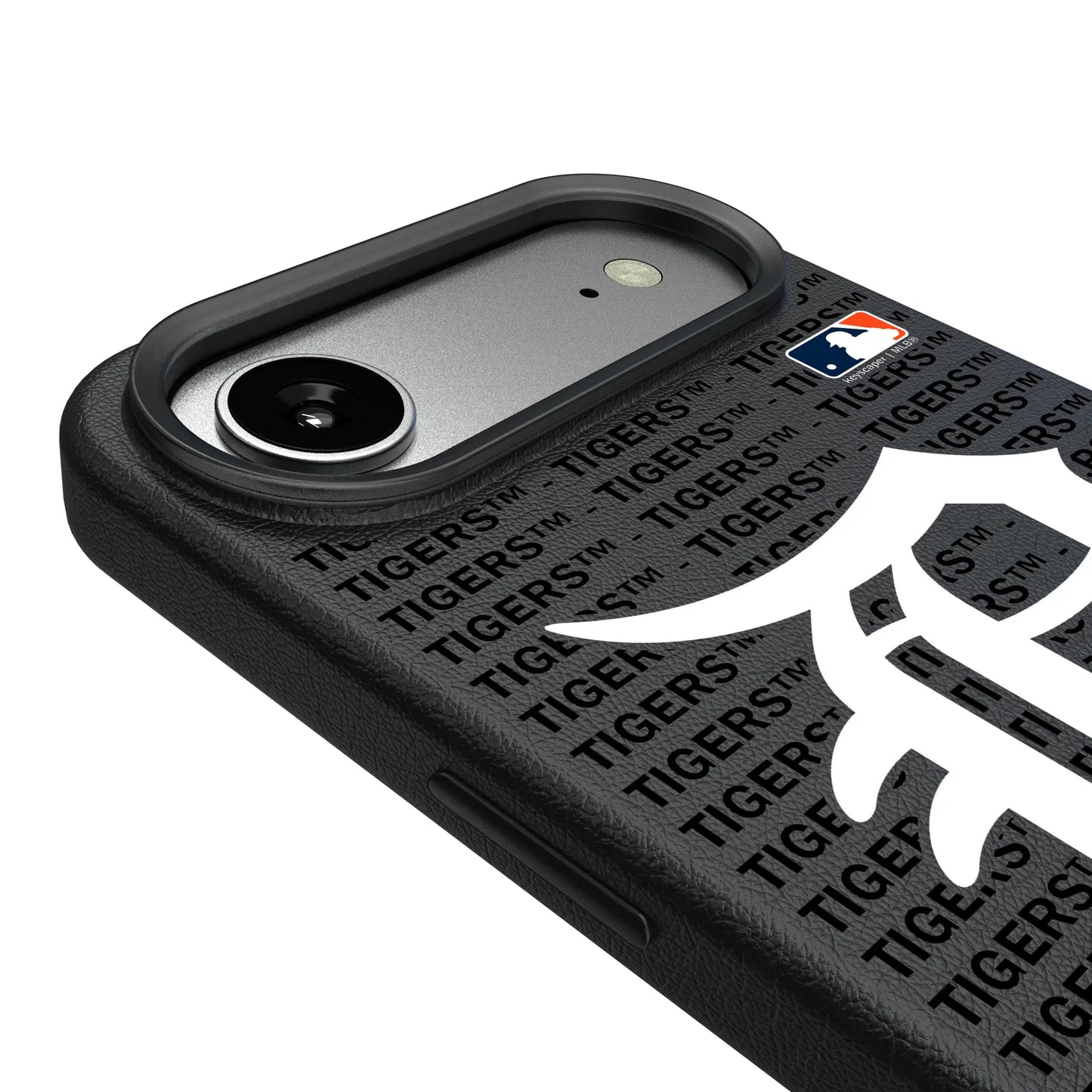 Detroit Tigers Text Backdrop MagSafe Compatible Phone Case for Apple iPhone
