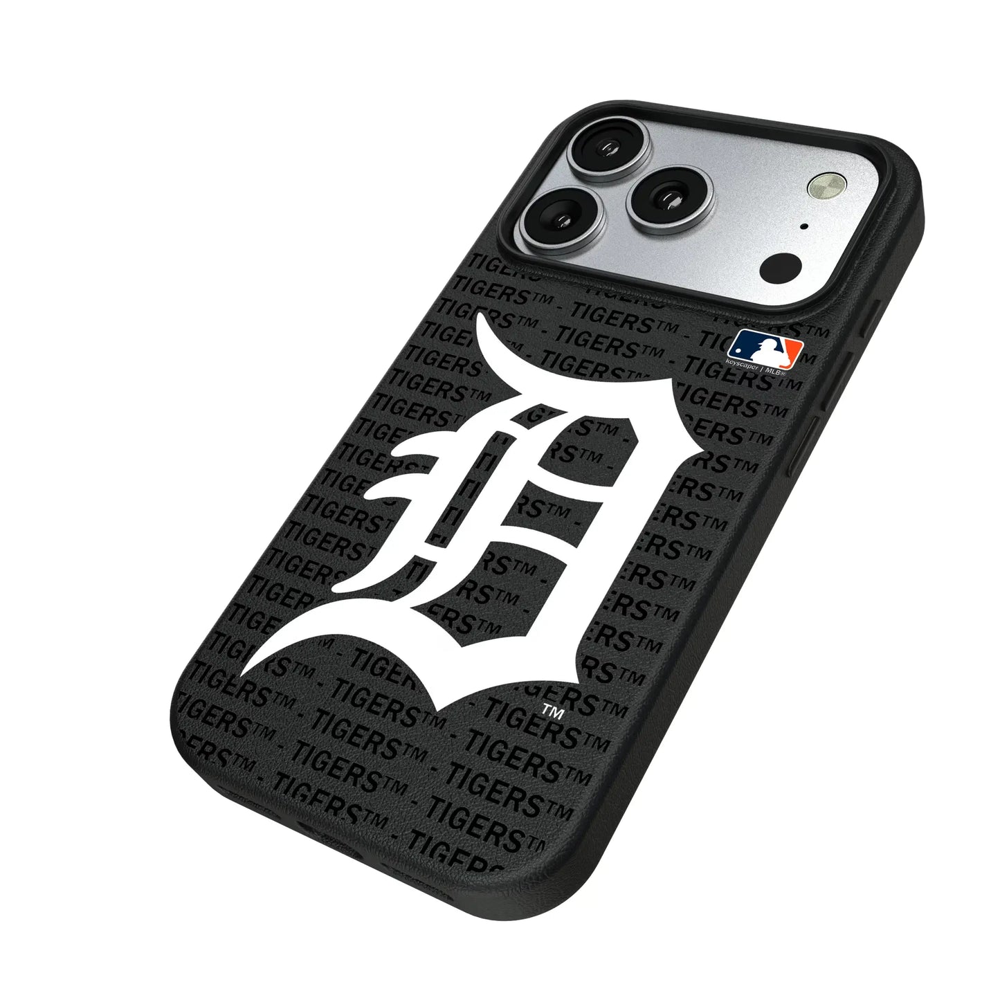 Detroit Tigers Text Backdrop MagSafe Compatible Phone Case for Apple iPhone