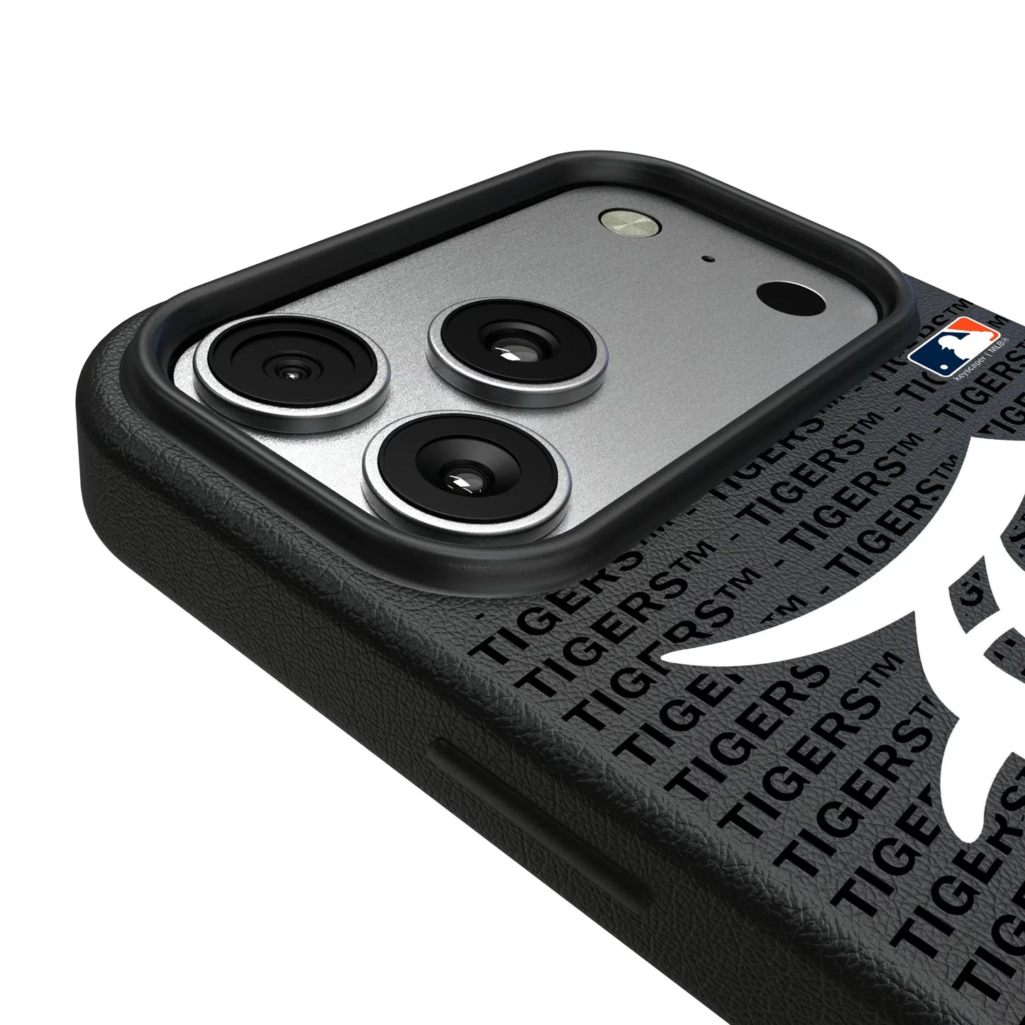 Detroit Tigers Text Backdrop MagSafe Compatible Phone Case for Apple iPhone