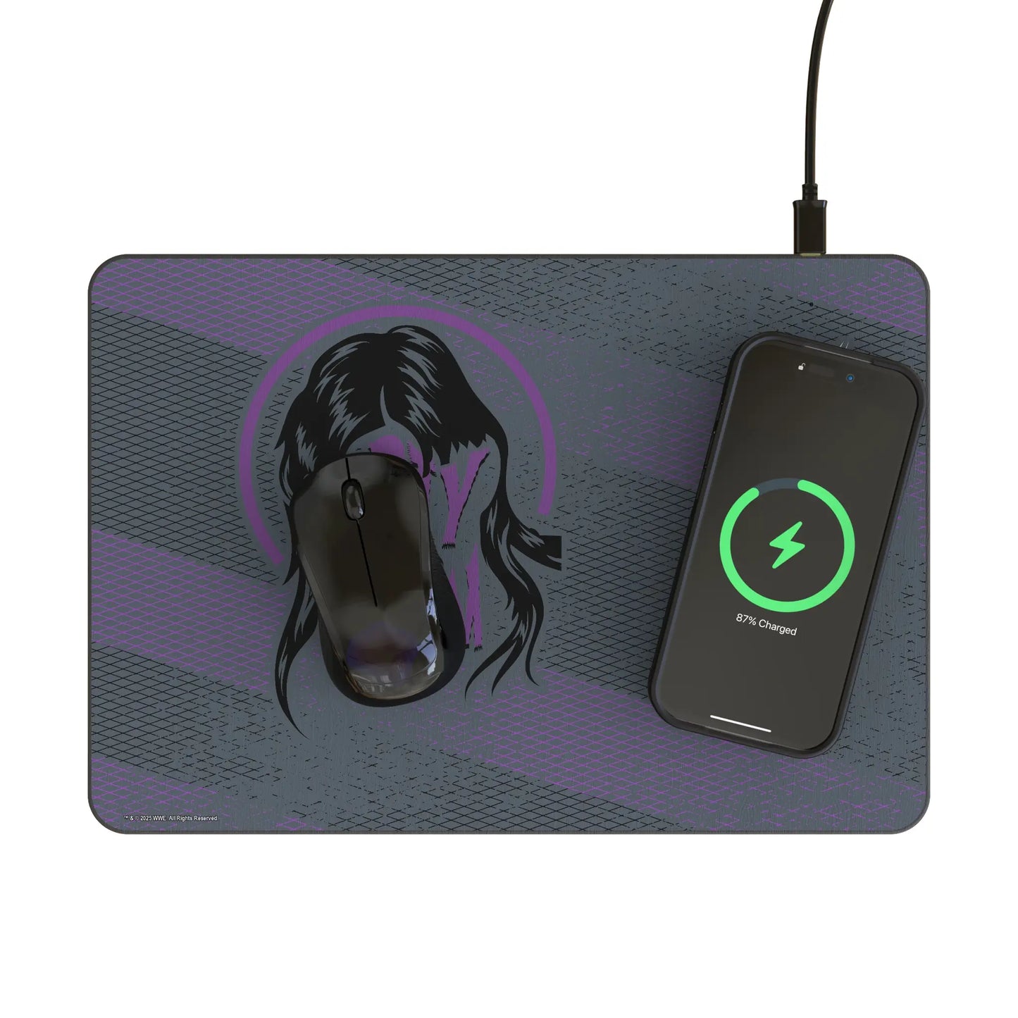 Dominik Mysterio Steel 15-Watt Wireless Charger and Mouse Pad