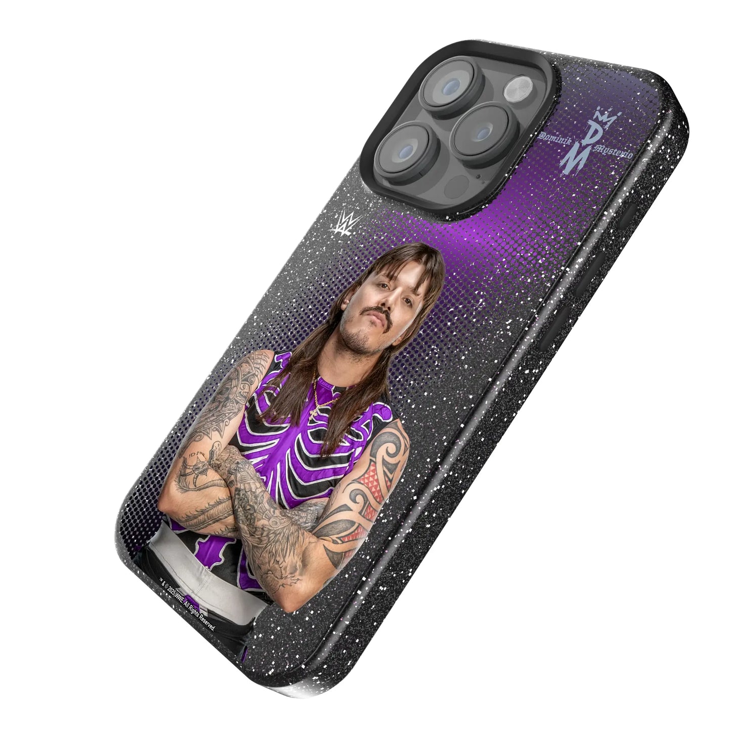 Dominik Mysterio Superstar Black Bling Phone Case for Apple iPhone