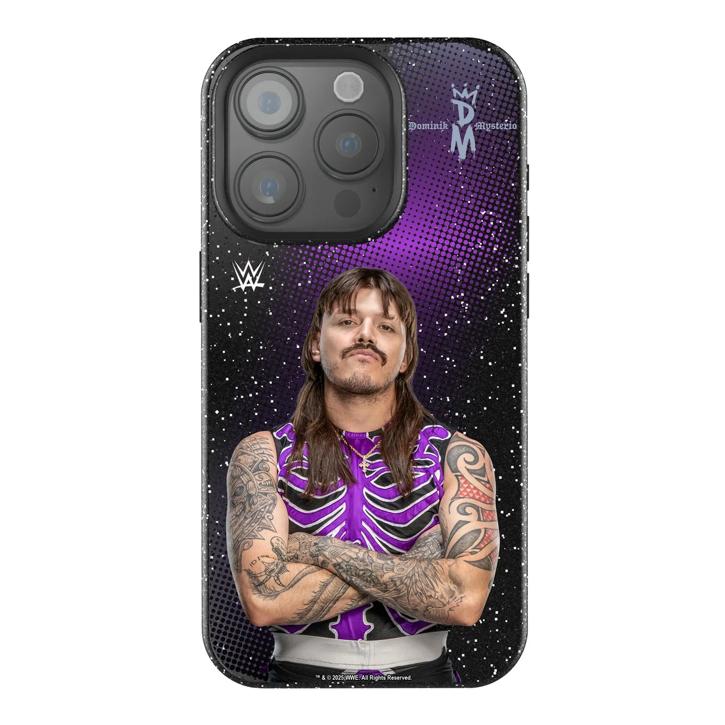 Dominik Mysterio Superstar Black Bling Phone Case for Apple iPhone