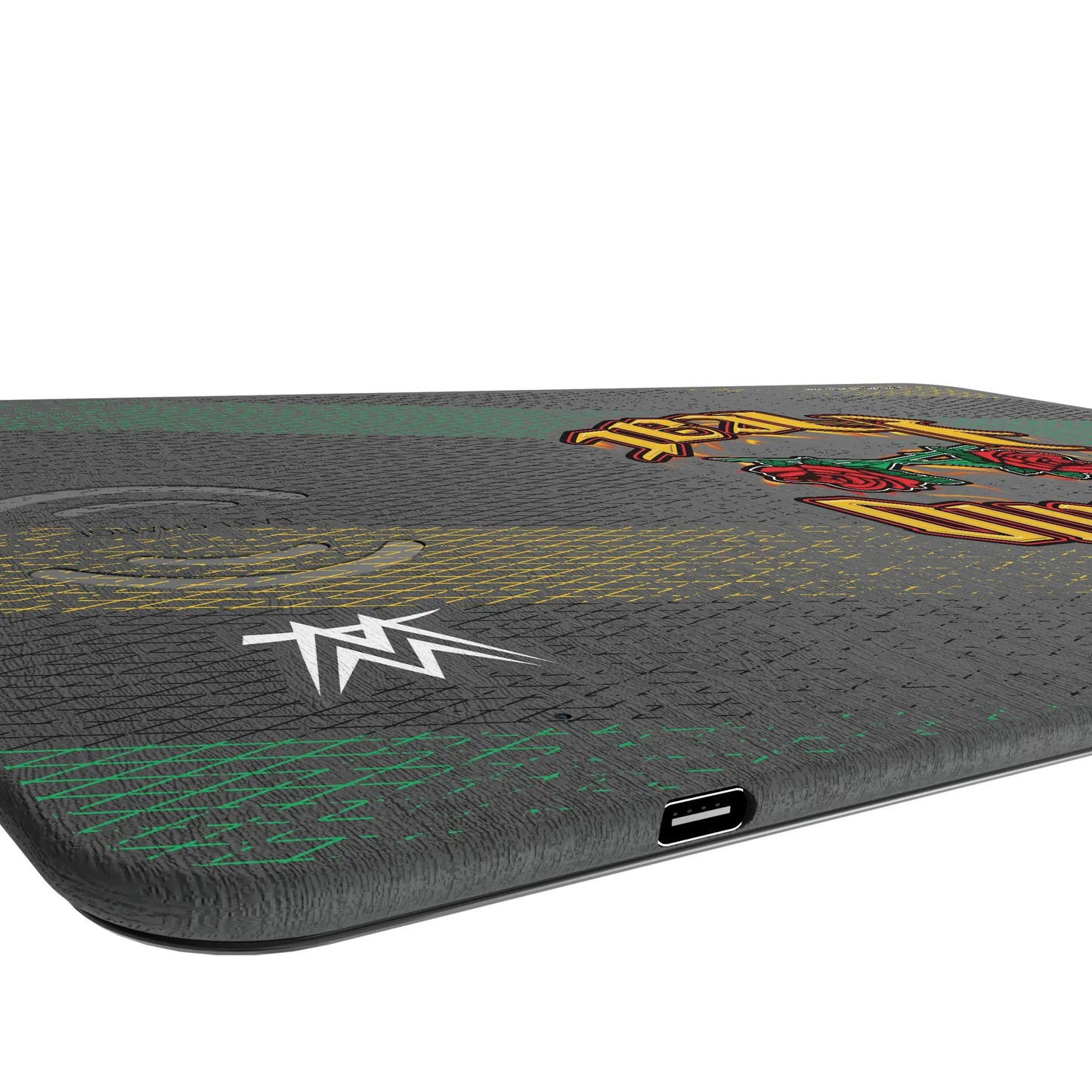 Eddie Guerrero Steel 15-Watt Wireless Charger and Mouse Pad