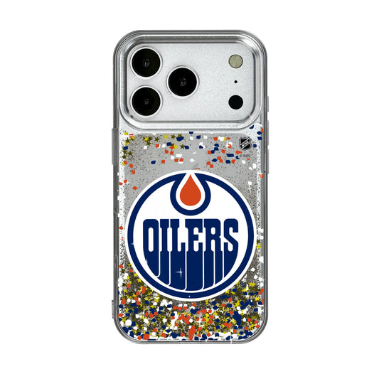 Edmonton Oilers Confetti Glitter Phone Case for Apple iPhone