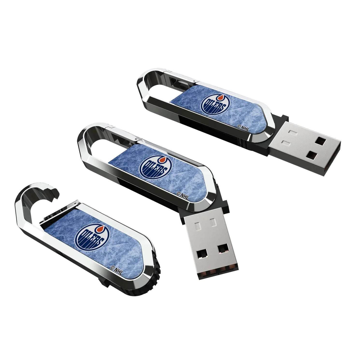 Edmonton Oilers Ice Flood USB 64GB Clip Style Flash Drive