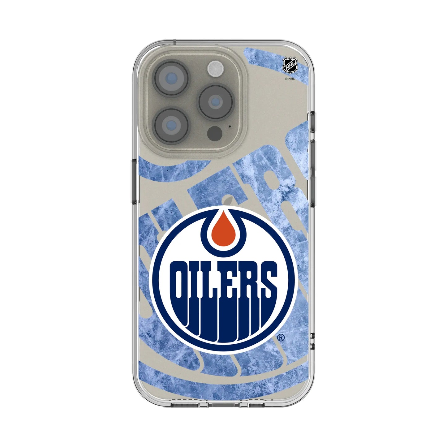 Edmonton Oilers Ice Tilt Clear Phone Case for Apple iPhone