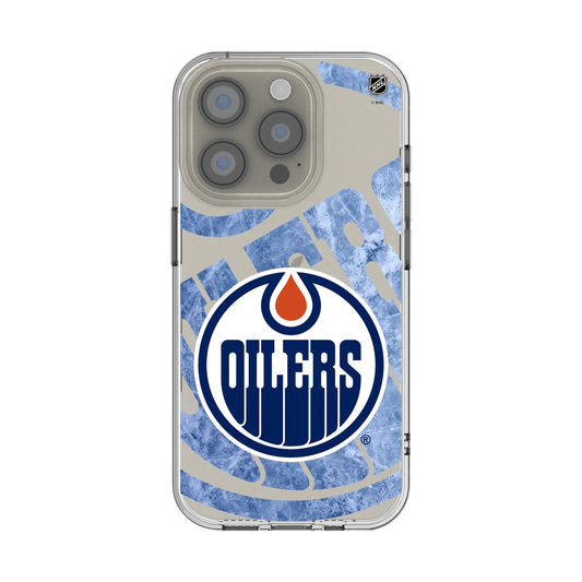 Edmonton Oilers Ice Tilt Clear Phone Case for Apple iPhone