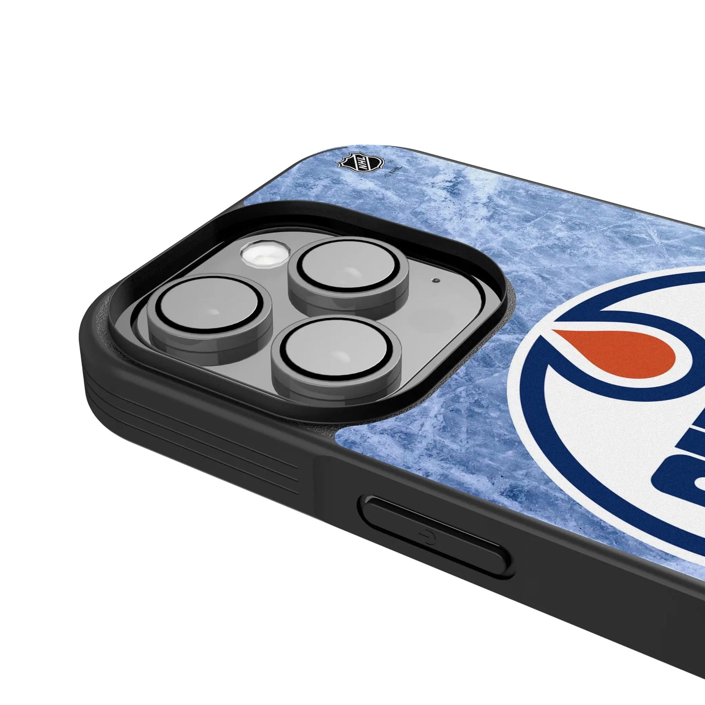 Edmonton Oilers Ice Wordmark Bump Phone Case for Apple iPhone