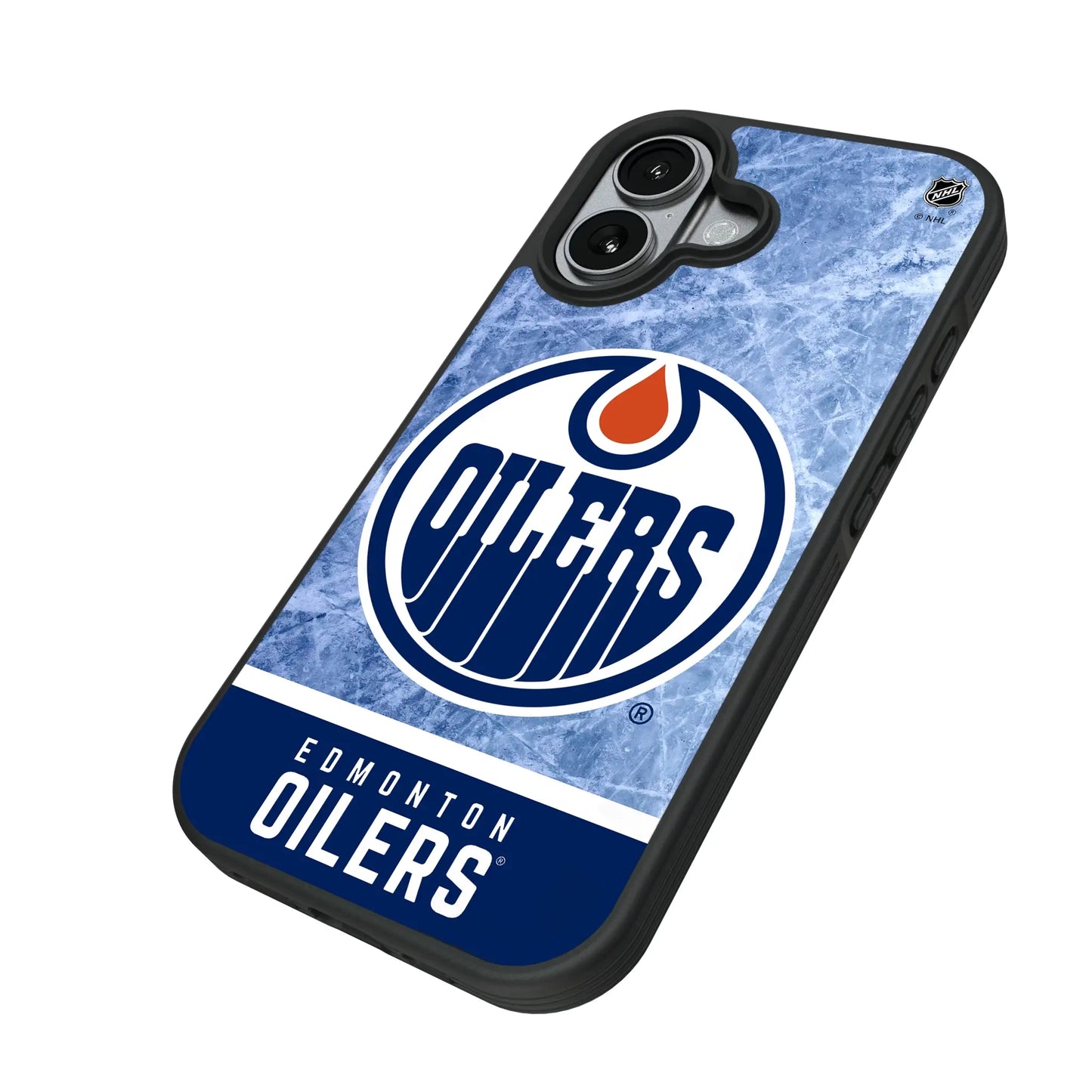 Edmonton Oilers Ice Wordmark Bump Phone Case for Apple iPhone