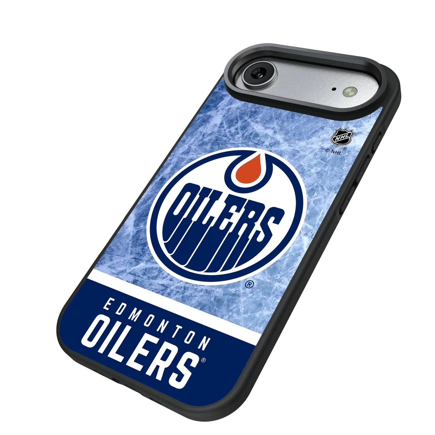 Edmonton Oilers Ice Wordmark Bump Phone Case for Apple iPhone