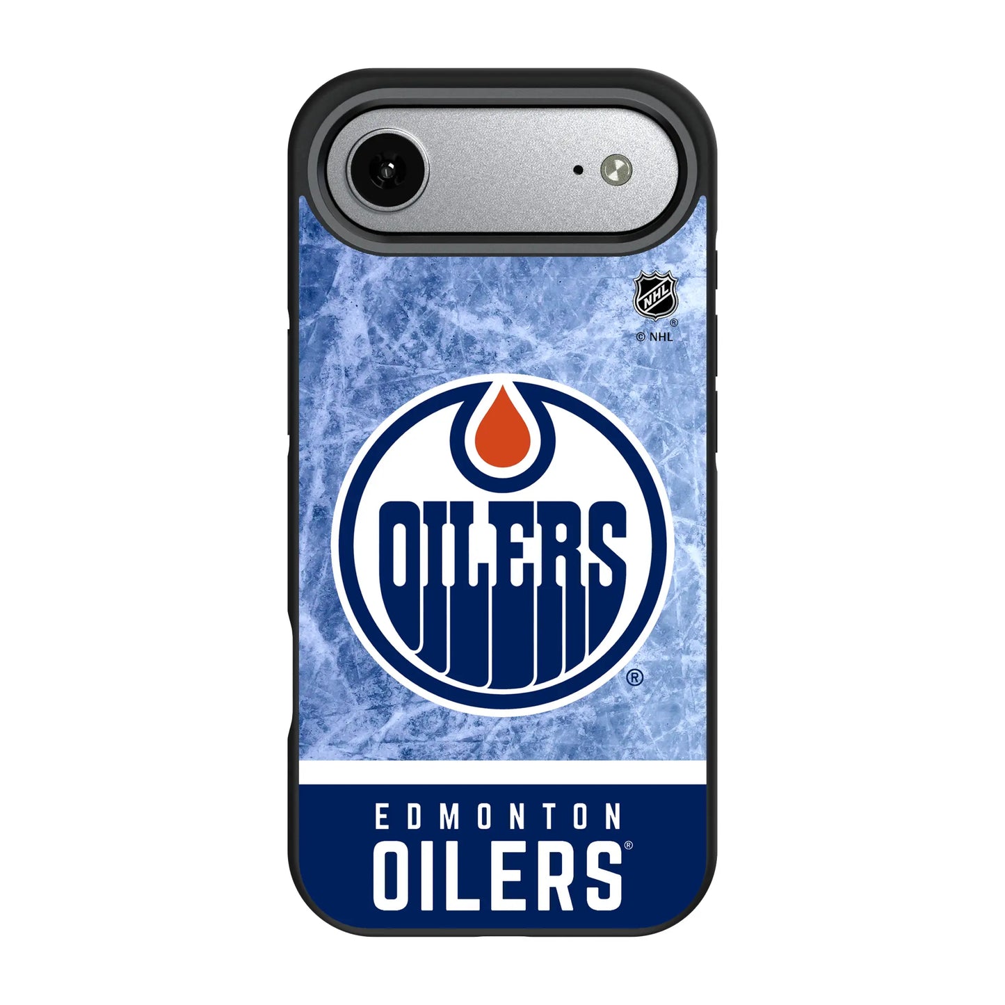 Edmonton Oilers Ice Wordmark Bump Phone Case for Apple iPhone