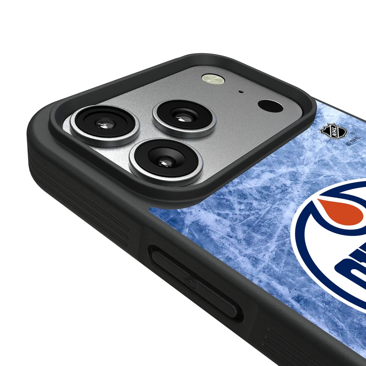 Edmonton Oilers Ice Wordmark Bump Phone Case for Apple iPhone
