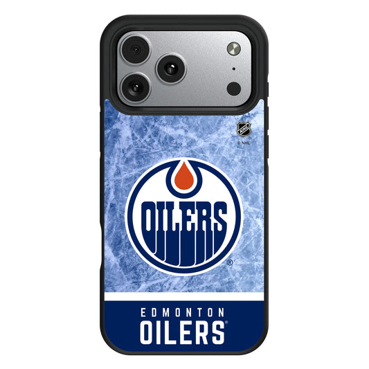 Edmonton Oilers Ice Wordmark Bump Phone Case for Apple iPhone