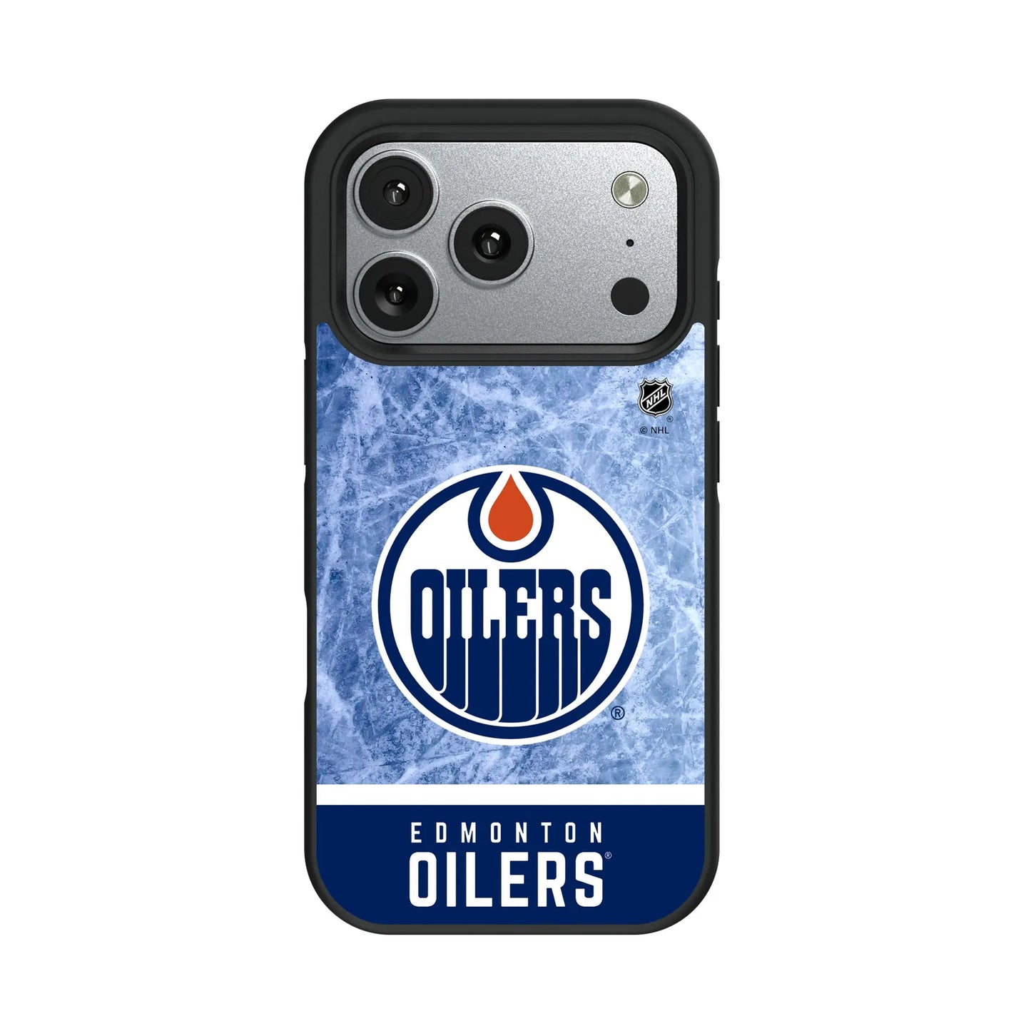Edmonton Oilers Ice Wordmark Bump Phone Case for Apple iPhone