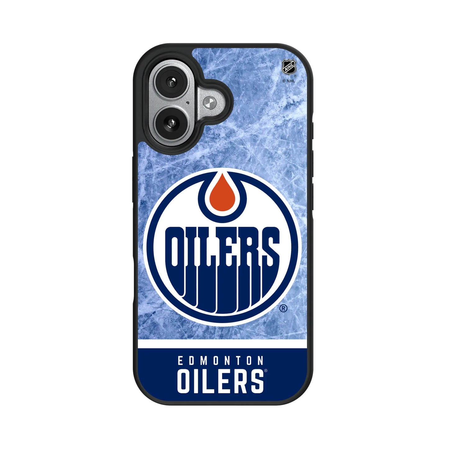 Edmonton Oilers Ice Wordmark Bump Phone Case for Apple iPhone