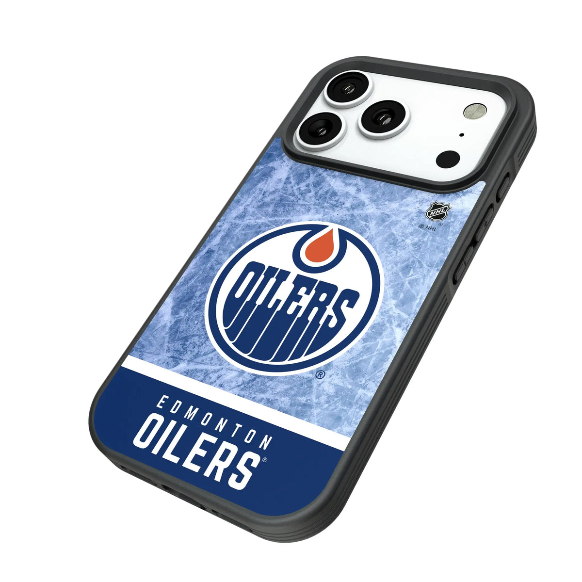 Edmonton Oilers Ice Wordmark Bump Phone Case for Apple iPhone
