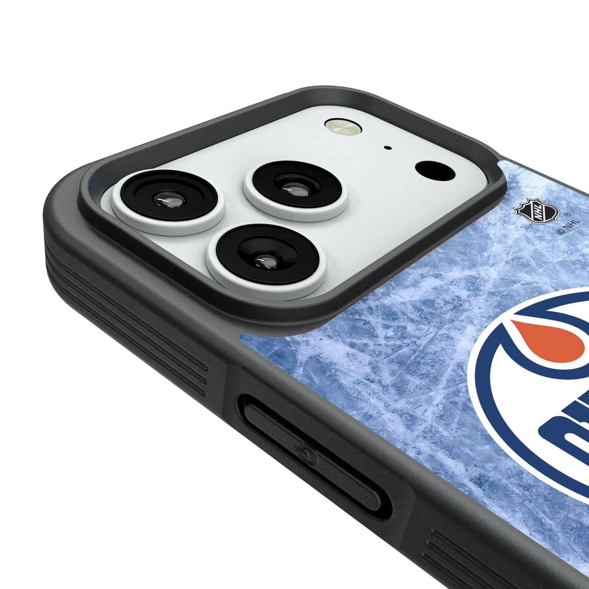 Edmonton Oilers Ice Wordmark Bump Phone Case for Apple iPhone