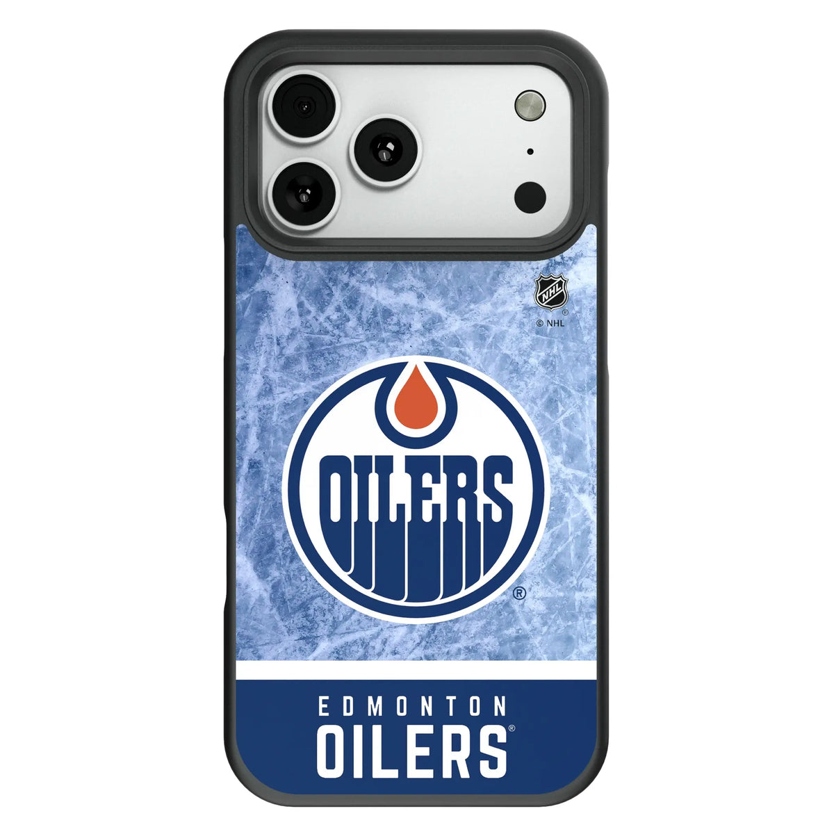 Edmonton Oilers Ice Wordmark Bump Phone Case for Apple iPhone