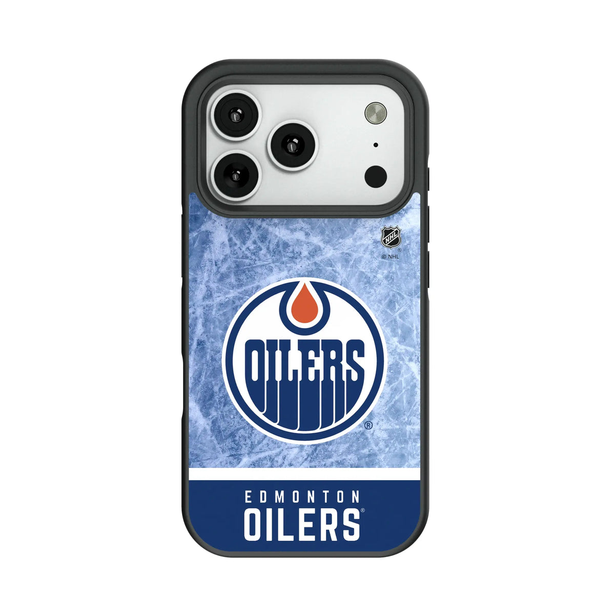 Edmonton Oilers Ice Wordmark Bump Phone Case for Apple iPhone