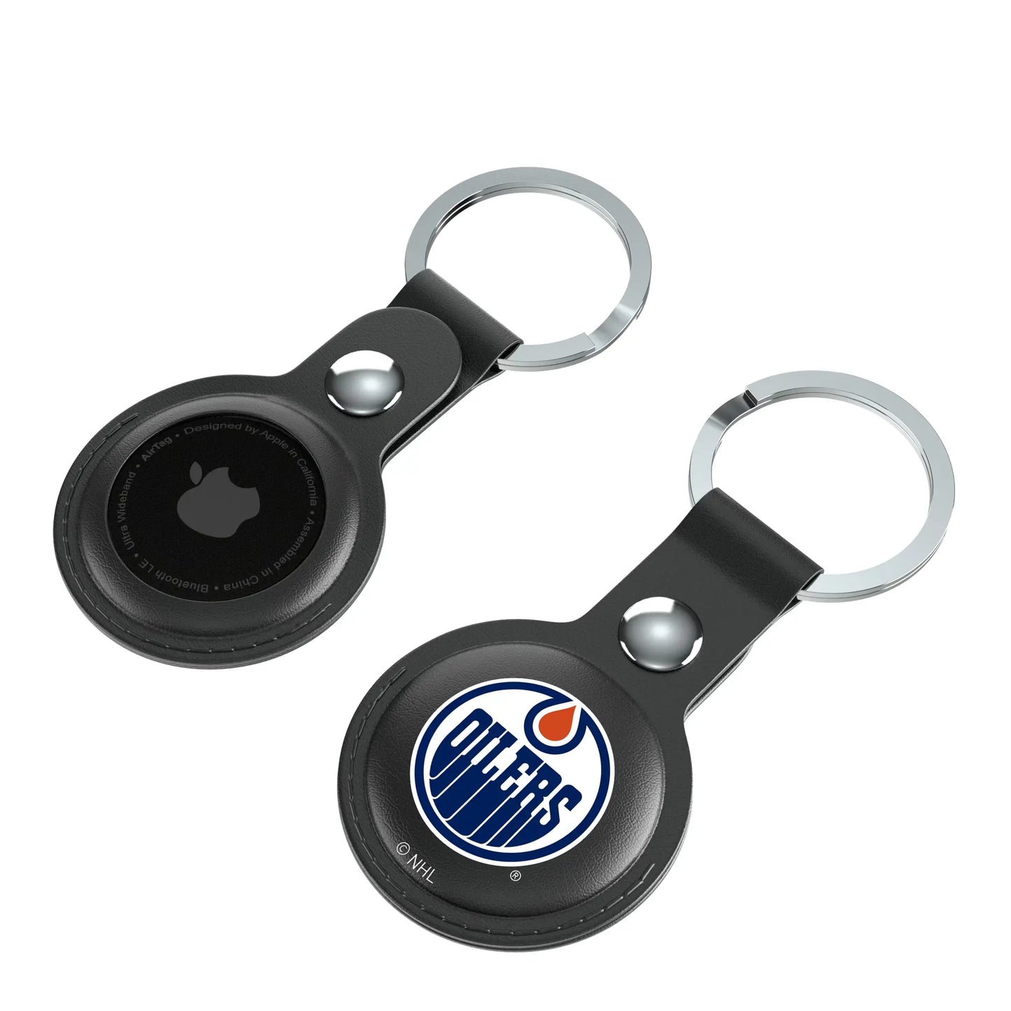 Edmonton Oilers Insignia Black Airtag Holder 2-Pack