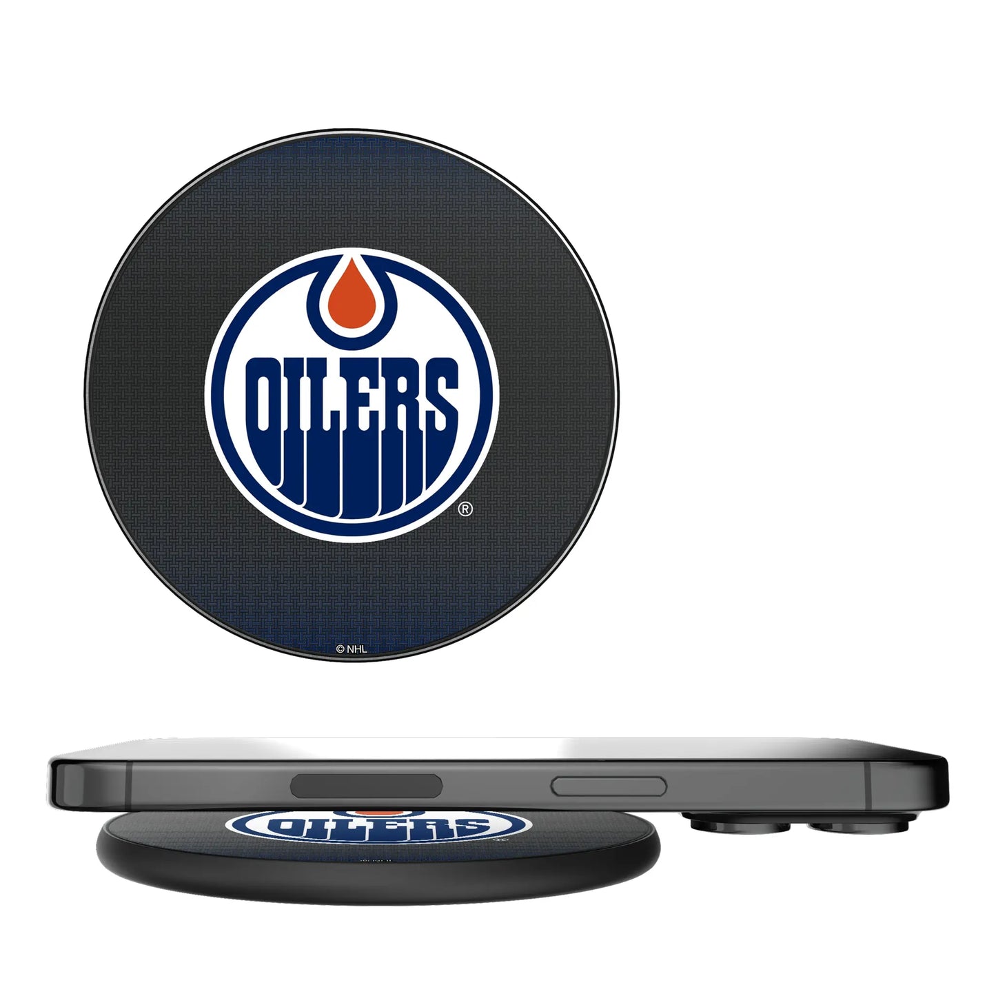 Edmonton Oilers Linen 15-Watt Wireless Charger